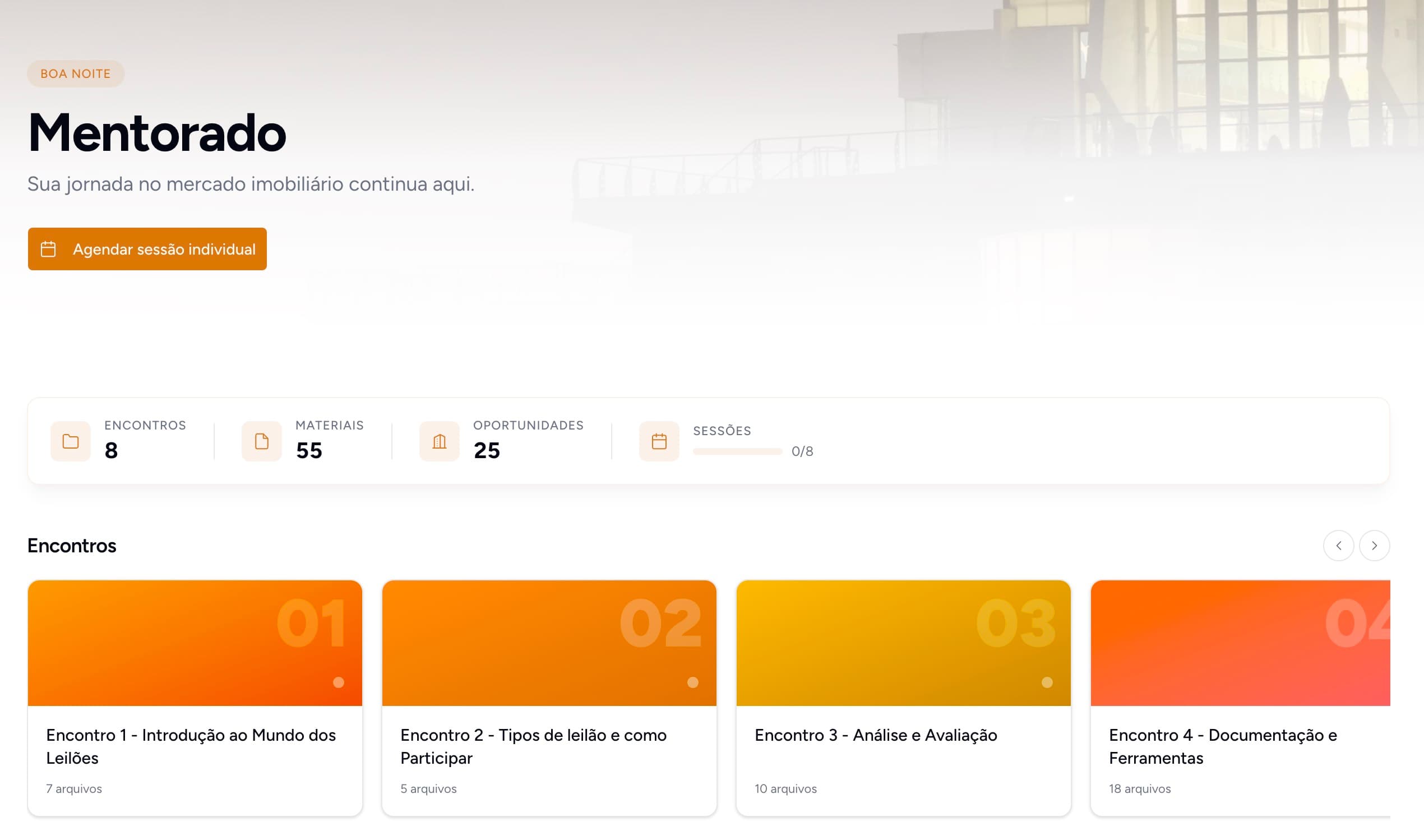 Plataforma Multiplique Patrimônio — área do aluno